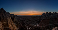 Sunrise Panorama, Badlands, South Dakota