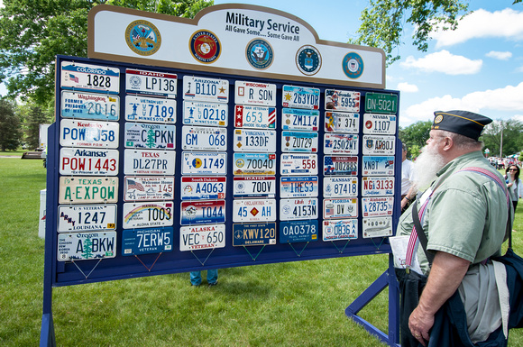 Vietnam Veterans Traveling Tribute, State License Plates, Victory Memorial Monument, Robbinsdale, MN