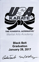 Black Belt Graduation January 28, 2017