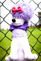 Poodle Purple Neckerchief