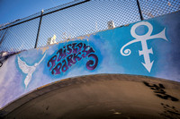 Prince:  White Dove, Paisley Park & Love Icon Between Two Tunnels