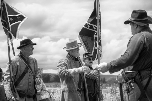 General Lee Surrendering To General Grant, Reenactors
