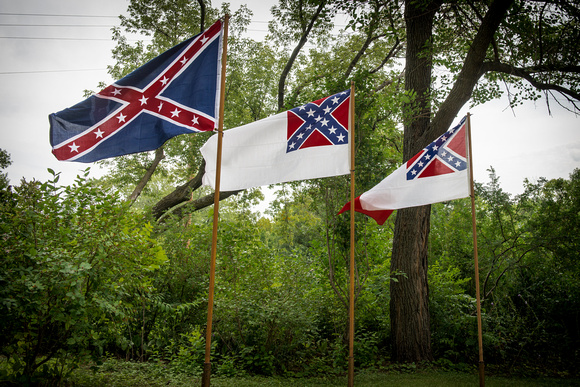 Civil War, Minnesota:  Confederate Flags, Battle Lake, MN
