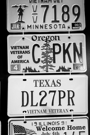 Vietnam War:  License Plates