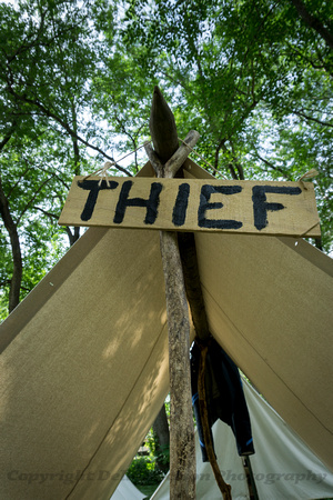 Civil War, Minnesota:  "Thief" Tent, Battle Lake, MN