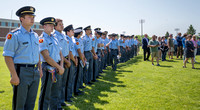 Vietnam War Traveling Wall:  St. Thomas Academy Cadets In Line