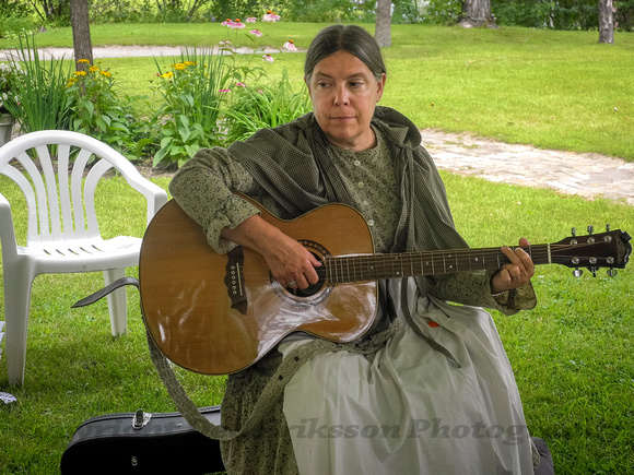 Civil War, Minnesota:  Playing Guitar, Battle Lake, MN