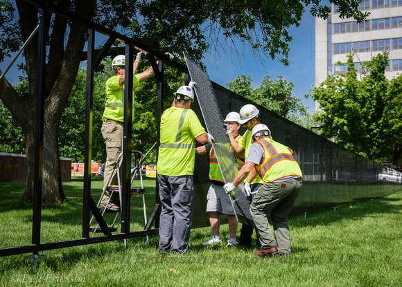 Vietnam War Traveling Wall:  Thank You McGough Construction!