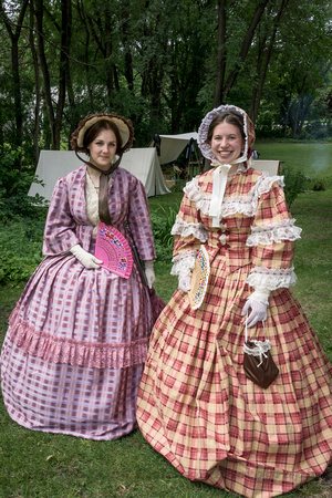 Civil War, Minnesota:  Ladies In Period Dress, Battle Lake, MN