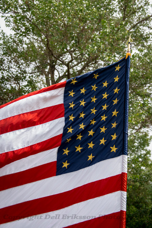 Civil War, Minnesota:  U.S. Flag, Battle Lake, MN