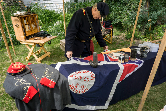 Civil War, Minnesota:  Confederate Gear & Flags, Battle Lake, MN