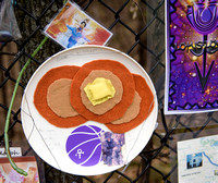 Prince:  Fence:  Plate of Pancakes: Purple Basketball