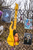 Prince:  Fence: Yellow Guitar