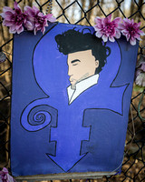 Prince:  Prince Painting Portrait Inside of Love Icon