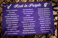 Prince:  White Doves & 36 Admirers Saying, "Rest In Purple"