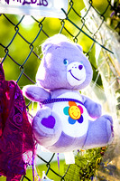 Smiling Purple Teddy Bear. Paisley Park May 6, 2016